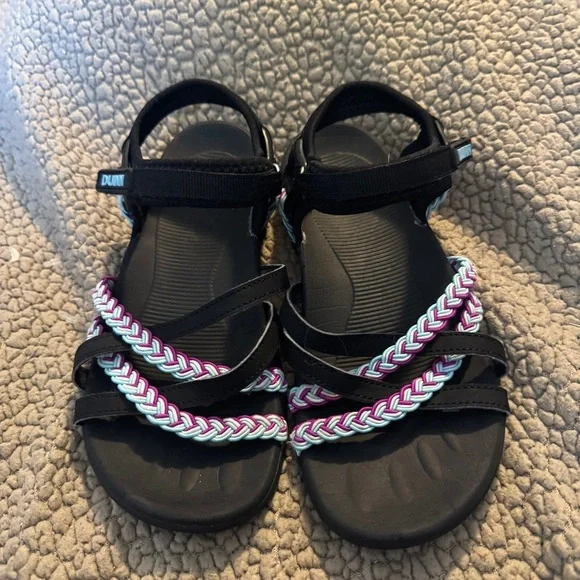 DUINN Black and Multicolor Women's Sandals, walking, outdoor, light hiking 7 - Picture 3 of 11